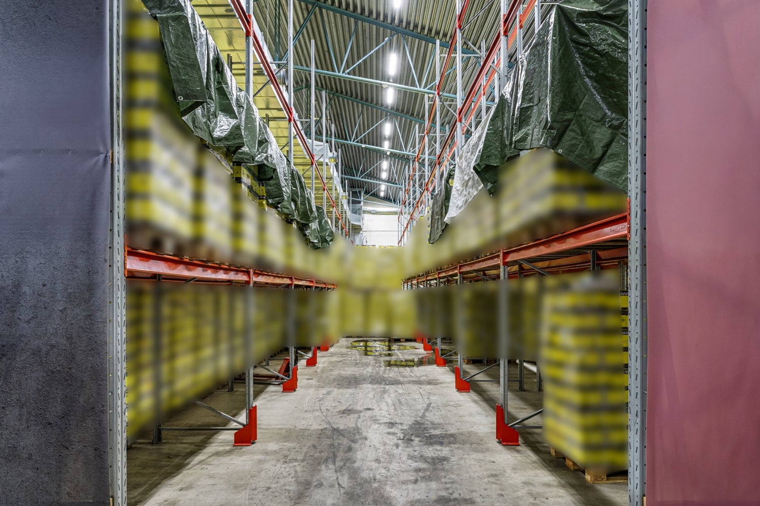 Lagerdel med plats för skrymmande gods och flexibel disponering