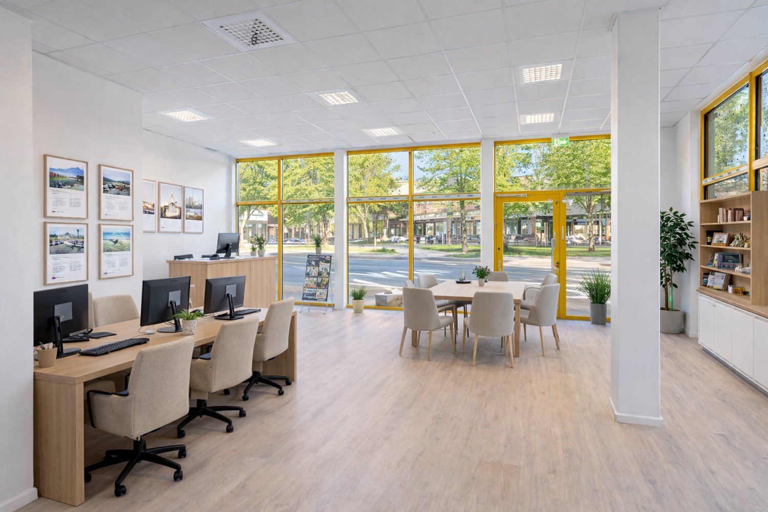 Lokalen kan användas till kontor/showroom