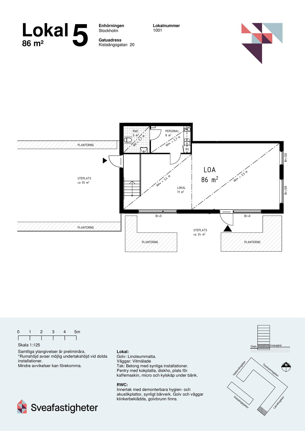 Planskiss LOKAL 5 - 86 m²