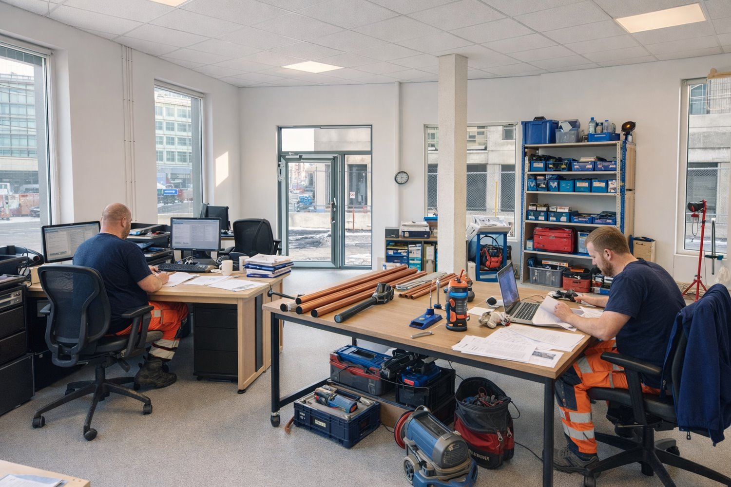 Möjlighet till service verksamhet såsom VVS-tekniker eller liknade