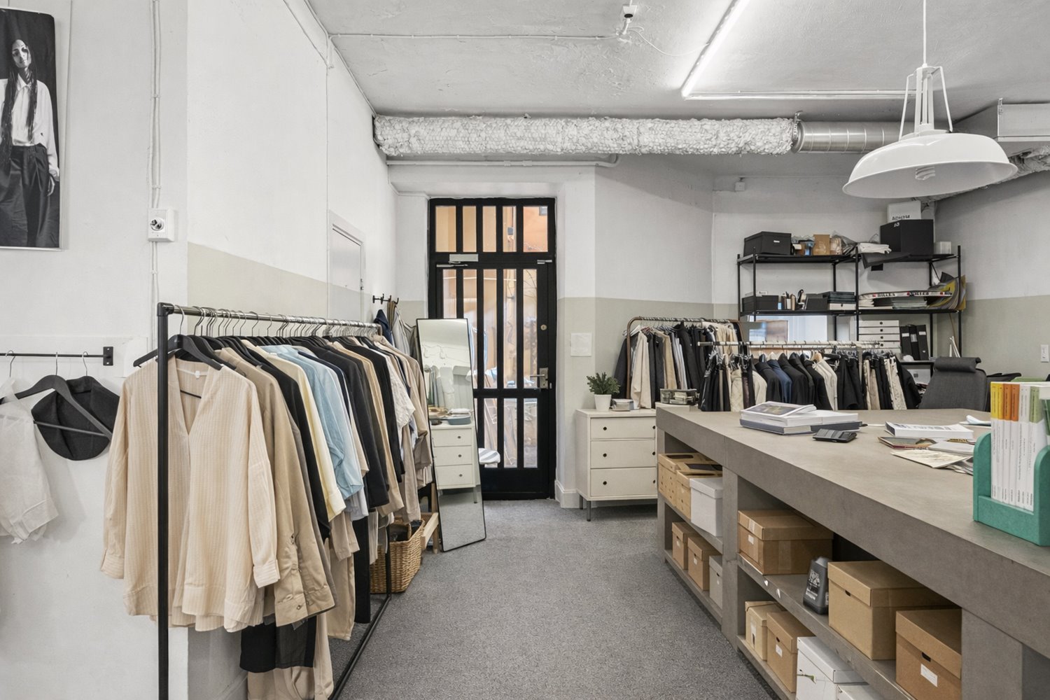 Yteffektivt utrymme med intern trappa som skapar möjlighet till smart uppdelning av verksamheten