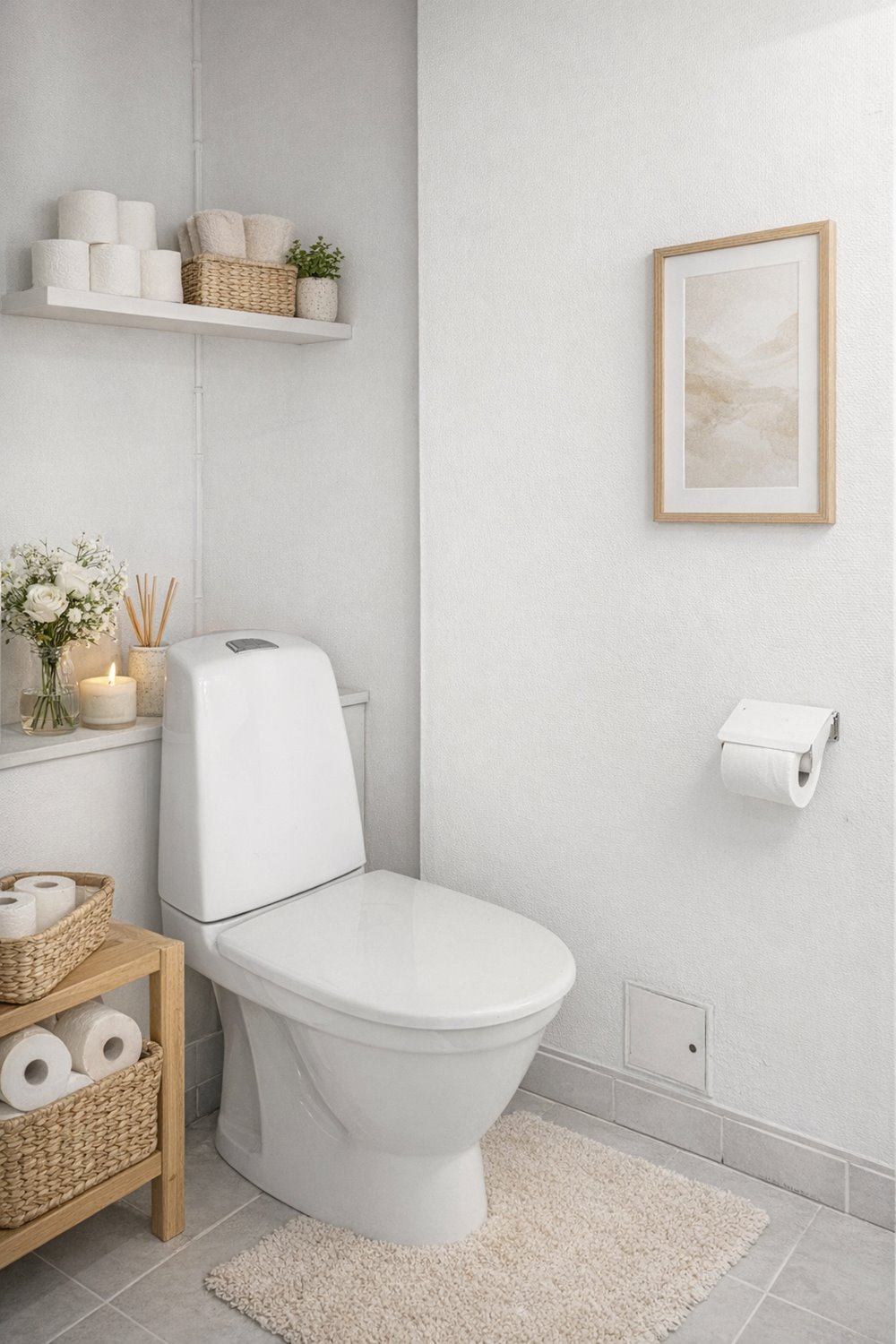 Funktionell toalett i anslutning till lokalen