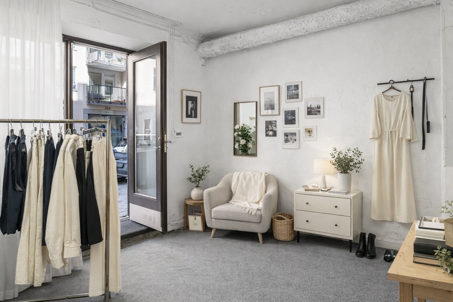 Ljus butikslokal med direkt access från gatan och attraktivt skyltläge på Maria Prästgårdsgatan 27