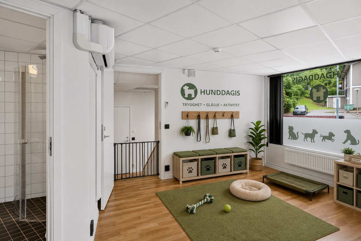 Möjlighet till hunddagis, vetrinärklinik eller liknande