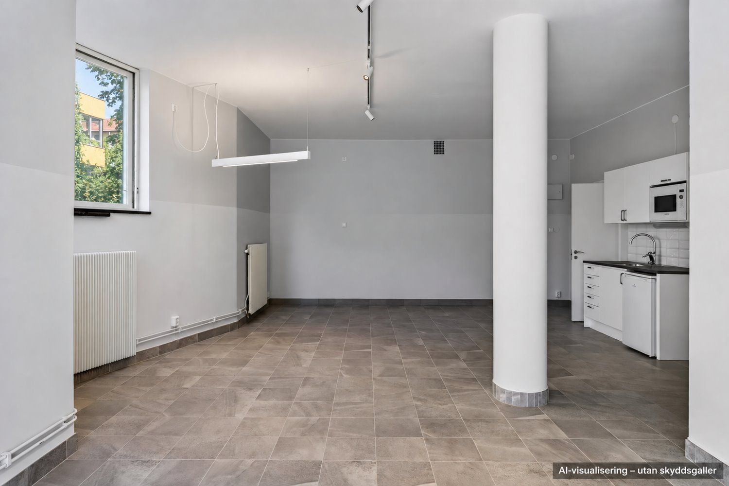 AI-visualisering – insida utan skyddsgaller