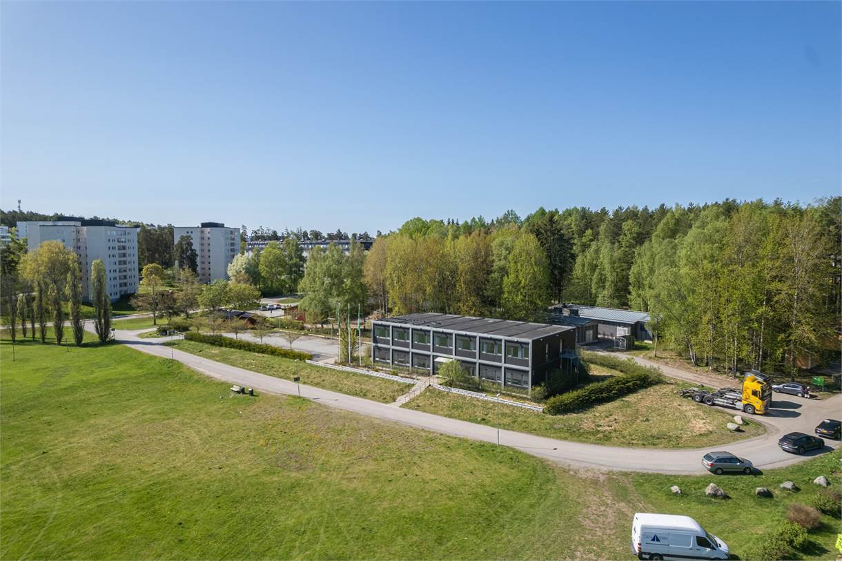 Drönarvy över lokalen